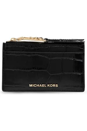 Michael Kors Tarjetero con efecto de piel de cocodrilo