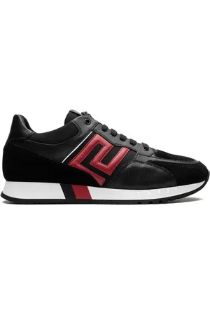 VERSACE Tenis Greek Key Contrast Black
