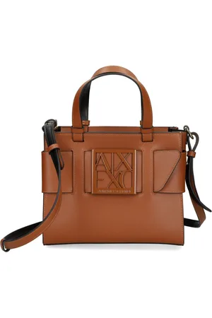 Armani Exchange Tote con placa del logo