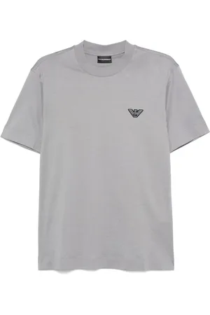 Emporio Armani Playera con logo afelpado