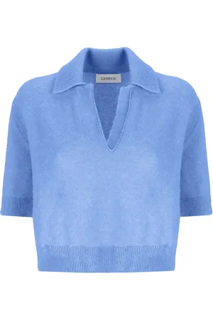 LANEUS Top tejido con cuello en V