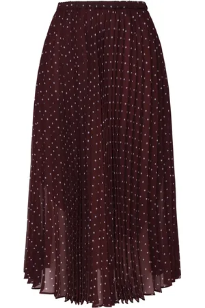 Pinko Falda midi con estampado de lunares