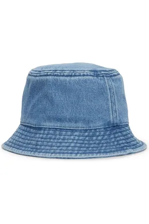 Calvin Klein Gorro de pescador de mezclilla con parche del logo