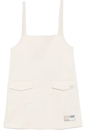 GCDS Vestido midi estilo gabardina