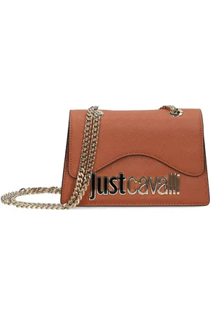 Roberto Cavalli Bolsa de hombro con cadena y placa del logo