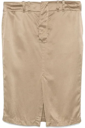 Saint Laurent Falda lápiz de seda