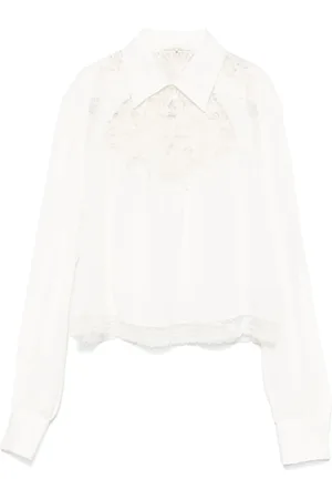 ERMANNO SCERVINO Blusa con aplique de encaje floral
