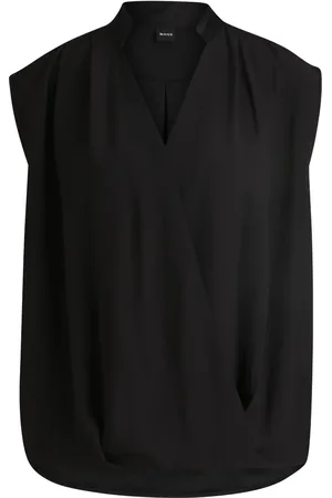 HUGO BOSS Blusa con cuello en V