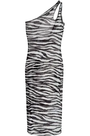 Moschino Vestido con estampado de cebra