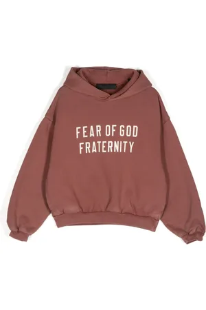 FEAR OF GOD Hoodie con logo estampado