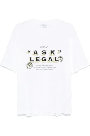 OFF-WHITE Playera Ask Legal Skate