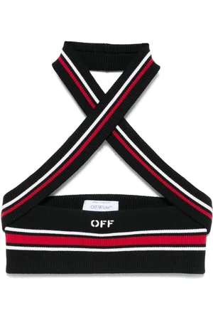 OFF-WHITE Top con tiras cruzadas