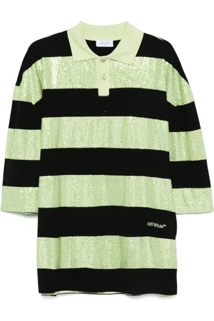 OFF-WHITE Playera tipo polo Crystal Stripes