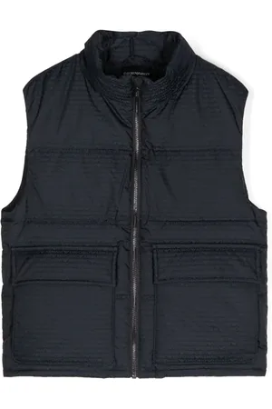 Emporio Armani Chamarra capitonada con logo