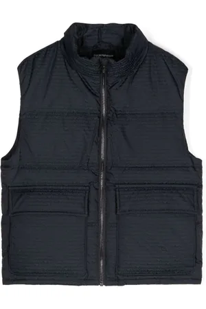 Emporio Armani Chamarra capitonada con logo
