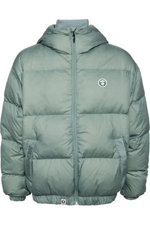 A Bathing Ape Chamarra capitonada con aplique del logo