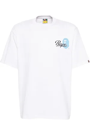 A Bathing Ape Playera con logo estampado
