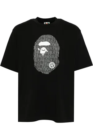 A Bathing Ape Playera con logo estampado