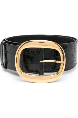 Tom Ford Cinturón con efecto de piel de cocodrilo