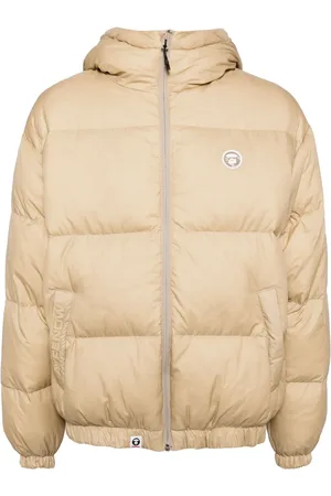 A Bathing Ape Chamarra capitonada con aplique del logo