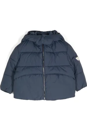 Emporio Armani Chamarra capitonada con logo