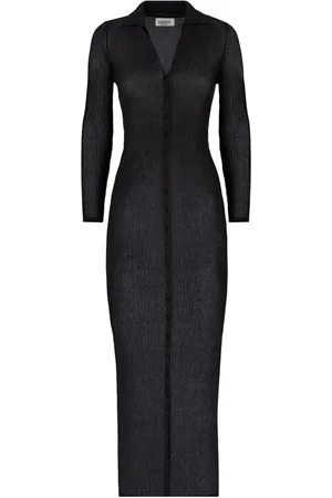 LANEUS Vestido tejido de canalé