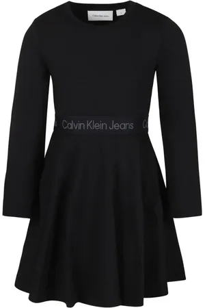 Calvin Klein Vestido con logo en la pretina