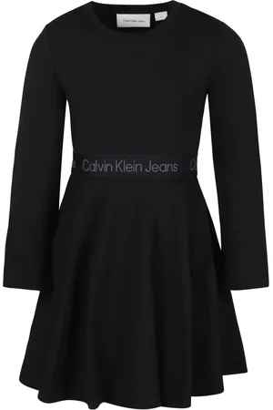 Calvin Klein Vestido con logo en la pretina