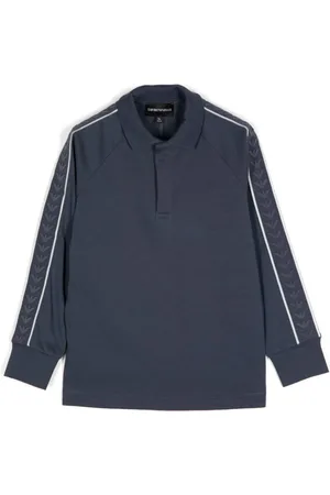Emporio Armani Playera tipo polo con logo en las tiras