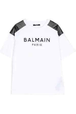 Balmain Playera con parche del logo