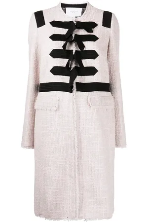 Giambattista Valli Abrigo de tweed con botones