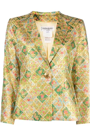 Saint Laurent Blazer con botones y motivo brocado