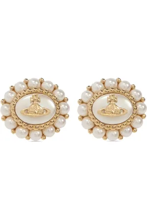 Vivienne Westwood Aretes con placa Orb