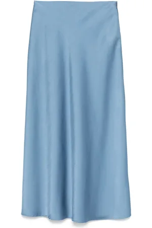 Claudie Pierlot Falda midi con efecto satinado