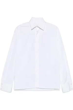 Saint Laurent Camisa con bordado Cassandre