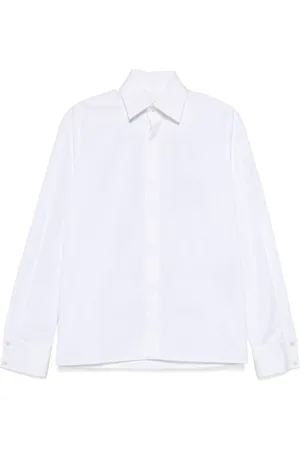 Saint Laurent Camisa con bordado Cassandre