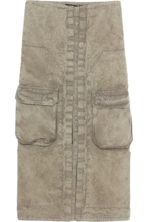 Y / PROJECT Falda midi con bolsillo cargo