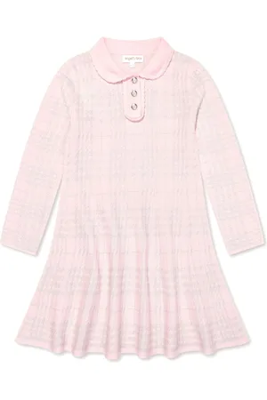 Angels Face Vestido tejido con cuadros estampados