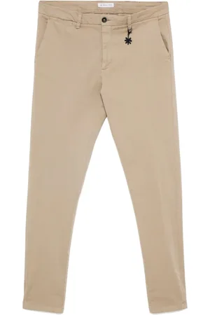 Manuel Ritz Pantalones chino con diseño de gabardina