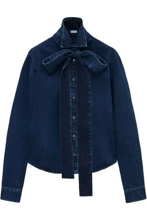 Loewe Camisa de mezclilla con moño