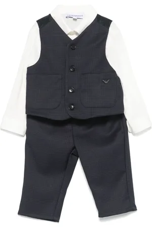 Emporio Armani Set de pantalones con motivo de cuadros