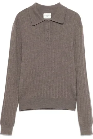 Claudie Pierlot Suéter estilo playera tipo polo de canalé