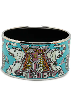 Hermès Pulsera Extra Wide Torana Elephant Enamel Bangle 65 2000-2010