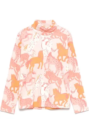 Stella McCartney Playera con caballo estampado