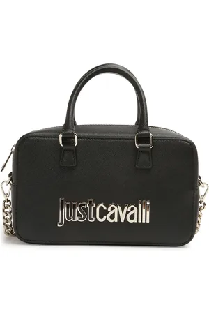 Roberto Cavalli Tote con placa del logo
