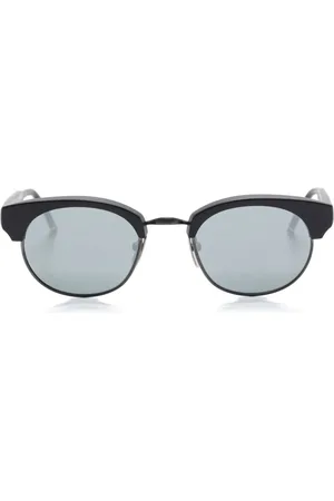 Thom Browne Lentes de sol con armazón redonda