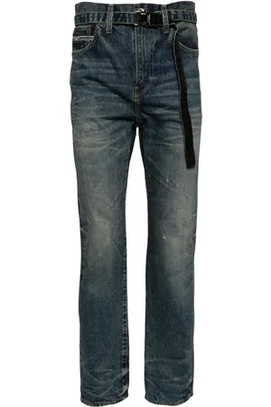 SACAI Jeans slim con efecto lavado