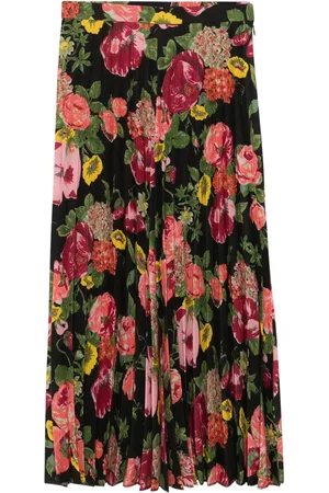 JUNYA WATANABE Falda midi con diseño plisado y cintura alta
