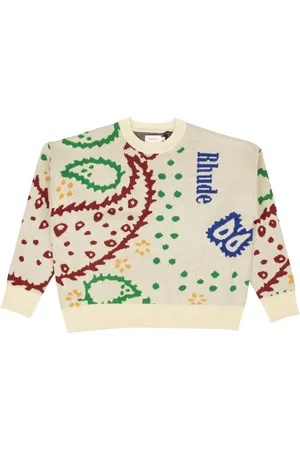 Rhude Suéter tejido en intarsia