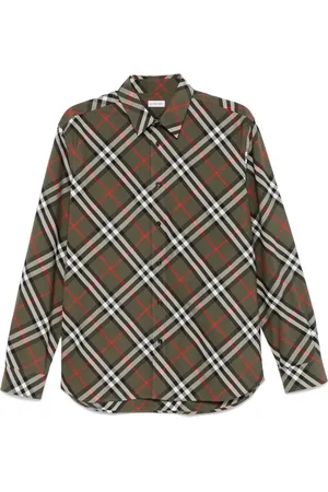 Burberry Camisa con cuadros estampados